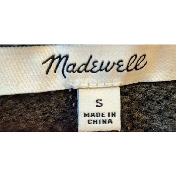 Madewell Women Small Gray Knit Lace Up Detail Sweater Tunic Dress - Picture 4 of 5